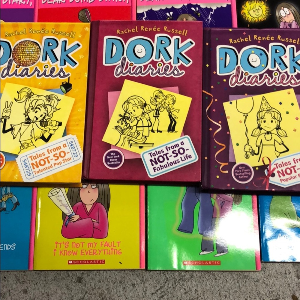 3 dork diary books.
